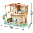 thumbnail image 4 of Hape: Tigers' Jungle House - 34pc Wooden Toy Playset, Animal Figurines & Accessories, 2 Level Doll House, Green Planet Explorers, Kids Ages 3+, 4 of 10