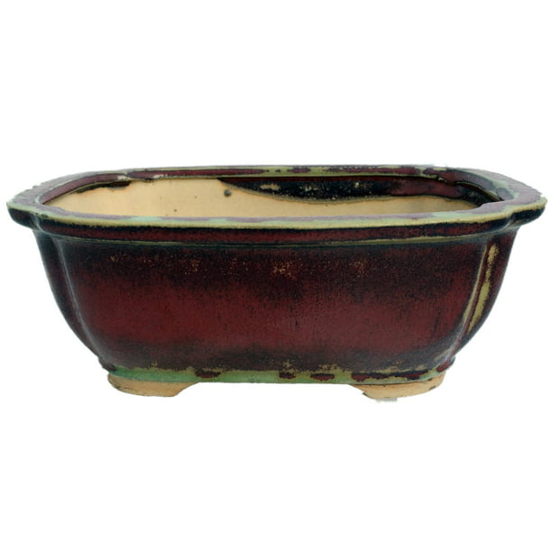 Premium Ceramic  Bonsai  Pot  Oxblood 2 3 4 x 5 x 6 