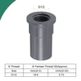 thumbnail image 3 of Uxcell Water Pipe Connector G Female Thread ID DN Straight Tube Fittings Adapter G1/2, 3 of 6