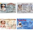 thumbnail image 2 of 20-5 piezas de tarjetas navideñas con licencia de vuelo de Papá Noel, licencia de conducir de Nochebuena, regalo de Navidad para niños, decoración navideña, 2 of 5