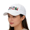 thumbnail image 4 of Seyotauo 2026 World of Cup Hats USA Canada Mexico Teams Soccer Fan Cap Adjustable Washed Cotton Hat for Game Day Outdoor Sun Protection Unisex Sport Accessory, 4 of 5