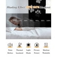 thumbnail image 4 of Pet Paw Printed Blackout Curtains 45 Inches Long, Kitchen Black Out Window Treatments, Modern Dog Footprints Black Grey Thermal Insulated Lined Drapes for Small Window with Grommet 42"x45", 4 of 8