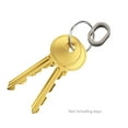 thumbnail image 4 of Titanium-alloy Key Rings Heavy Duty Keychain Clip Rings One-piece Spring Clip Side Pushing Keyring Closed Key Rings, 4 of 8