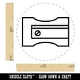 thumbnail image 2 of Pencil Sharpener Teacher School Self-Inking Rubber Stamp Ink Stamper - Pink Ink - Medium 1 Inch, 2 of 7