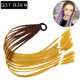 thumbnail image 1 of Zhuge 2 extensiones de cabello trenzado de colores con cola de caballo, accesorios para extensiones de cabello trenzado con bandas de goma sintéticas para mujeres, de marrón a amarillo, 1 of 2