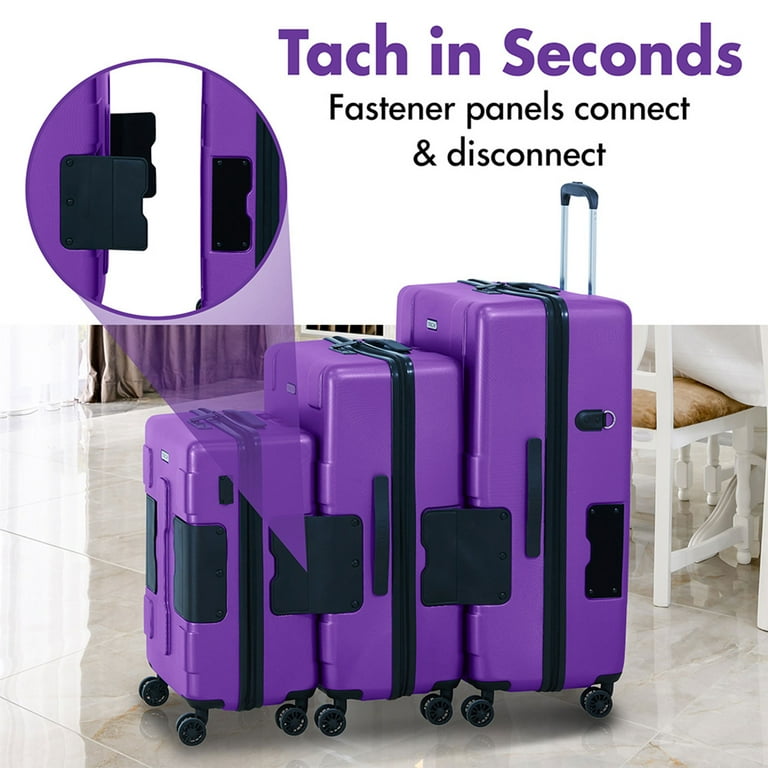 TACH V3 Connectable Spinner Suitcase, 3 Piece Set, TSA Approved