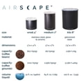 thumbnail image 2 of Planetary Design Airscape&Acirc;&reg; Boîte à Café en Acier Inoxydable / Récipient de Stockage Alimentaire / Couvercle à Piston Intérieur Breveté US Élimine Ex, 2 of 6