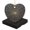 AX0182, variant on Funny Christmas Ornament,Beautiful Woman With Brown Skin And Curly Hair,Xmas Heart-Shaped Ceramic Pendant