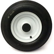 1" Bearing Log Splitter Wheel with Tire 4.8" wide X 8" diameter.