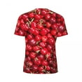 thumbnail image 6 of T Shirt For Men Red Cherries Print Sportswear Summer Sweet Fruit Aesthetic Hippie Tee Shirt For Men, 6 of 7