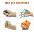 thumbnail image 4 of Hand Grip Strengthener Workout Kit 5 Pack, Adjustable Grip Exerciser, Finger Stretcher Resistance Extensor Bands, Finger Strength Trainer, Hand Squeeze Ball & Exercise Ring, 4 of 5