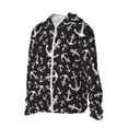 thumbnail image 2 of Pofeuu Anchors Print Sun Protection Outdoor Lightweight Full Zip UV Cooling Hoodie Long Sleeve Summer Clothing for Outdoor Hiking-Large, 2 of 5