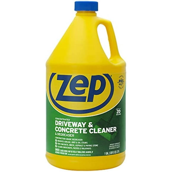 Zep Driveway And Concrete Cleaner And Degreaser Concentrate 128 Ounce Zucon128