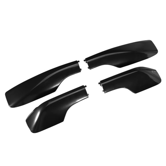 4pcs Car Roof Rack Side Rails End Cover Shell Cap for Toyota RAV4 2001-2005 Durable Plastic Black