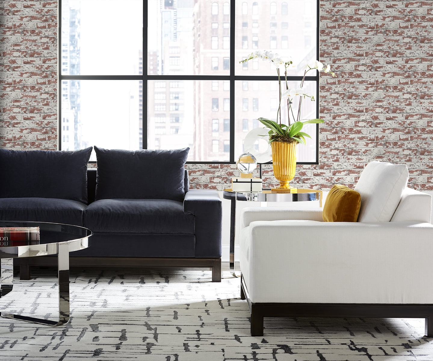 Lillian August Soho Brick Peel and Stick Wallpaper