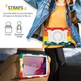 thumbnail image 6 of FJLBDE Case for Lenovo Tab M8 3rd Gen 2021/M8 HD 2nd Gen 2019 with 360 Kickstand, Shoulder Strap Carrying Protective Cover, Multicolor Red, 6 of 6