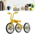 thumbnail image 4 of Tricycle Ornament, Toy Tricycle Model Removable Yellow  For Birthday Gifts For Shelf Decoration, 4 of 8