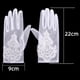 thumbnail image 3 of FELTECHELECTR 1 par de delicados guantes de boda, elegantes guantes de encaje, guantes para vestido de novia, accesorios de boda para mujeres (blanco), 3 of 6