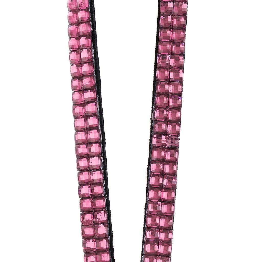 FVDPWYE 5 Lot Mixed Colors Rhinestone LANYARD with Retractable Reel ID Badge Holder
