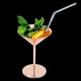 thumbnail image 5 of Copa de acero inoxidable para bar, para champán, vino tinto o cócteles, color oro rosa., 5 of 5