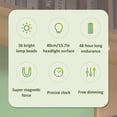 thumbnail image 3 of PENGXIANG Under Cabinet Light Digital Clock 1800mAh 2.5 W Rechargeable LED Closet Light with Magnetic Base Wireless with 80° Range of Motion for Home Dorm, 3 of 8