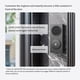 thumbnail image 3 of Matsuzay Timbre inteligente con tonos de llamada de 95 dB y Wi-Fi de doble banda para seguridad FORHomeKit en el hogar inteligente. Cerraduras de hardware blanco, 3 of 5
