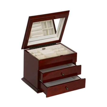 Mele & Co. Brayden Wooden Jewelry Box - Walnut