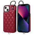 thumbnail image 1 of iPhone 13 Case ,Card Slots Leather Wrist Strap Phone Cover for iPhone 13, 1 of 5