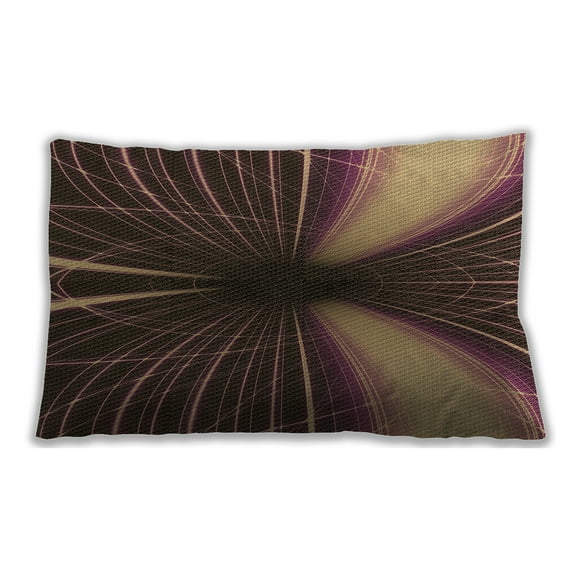 Ahgly Company Indoor Rectangular Contemporary Lumbar Throw Pillow, 13 inch by 19 inch