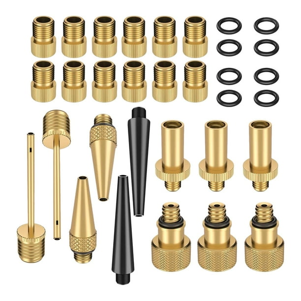 ADAPTADOR de TÓN BOMBA de BICICLETA CONVERTIDOR de VÁLVU de BICICLETA PRESTA 32 piezas Sunnimix