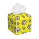 thumbnail image 1 of Fotbe White Popcorn Porta Pañuelos Decorativo de Cuero, Caja Cuadrada Moderna para Pañuelos Faciales, Organizador y Dispensador 5x5x5'', 1 of 7