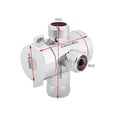 thumbnail image 4 of Xirurus ABS 3‑Way Shower Diverter Valve – G1/2 Female Inlet, Dual G1/2 Male Outlets, Durable Corrosion‑Resistant Bathroom Accessory, 4 of 6