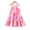 Pink, variant on 7Y Little Girls Dress 8 Years Girls Sleeveless Dress Flower Print Big Girls Summer Halter Floral Dress Pink