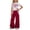 O-Red, variant on Teen Girls Clothes Round Neck Outfit Short Sleeve Tee With Letter Print And Relaxed Straight Leg Cargo Pants Two Piece Combo Classic Outfits Pink 9-10 Years