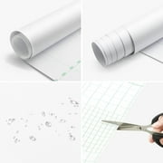 Thick White Contact Paper Matte White Wallpaper 16x198 Waterproof Peel and Stick Wallpaper Decorative Self-Adhesive Vinyl Film Wrap Contact Paper for Walls Furniture Countertop