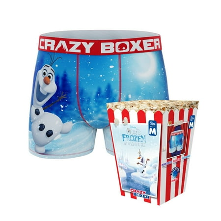 

CRAZYBOXER Disney Frozen Olaf Men s Boxer Briefs (Popcorn Box)