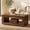 Rustic Brown, variant on 43.3" Rectangular 2-Tier Wood Coffee Table Modern Farmhouse Center Table With Storage Shelf Sturdy Base For Living Room Office (Rustic Brown)