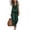 Green, variant on qolati Resort Sets for Women 2 Piece Summer Outfits Sleeveless Ruched Halter Neck Top Barrel Leg Pants Travel Vacation Matching Lounge Set Black S