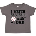 thumbnail image 3 of Inktastic I Watch Baseball with My Dad Boys or Girls Toddler T-Shirt, 3 of 5