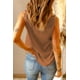 thumbnail image 1 of ABPHQTO Camiseta sin mangas con cuello en V y encaje de pestañas naranja para mujer, 1 of 5