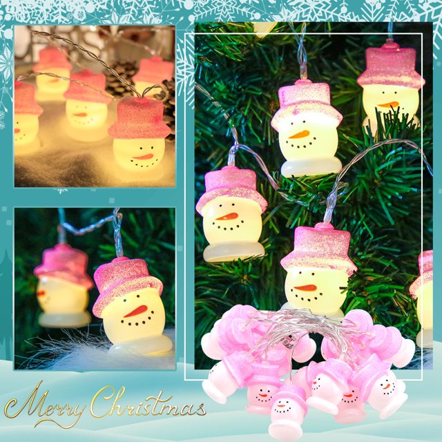 Navidad LED SNavidad LED Iluminación Caja de batería Luces de cadena Fiesta Decoración navideña Wmkox8yii gf8060