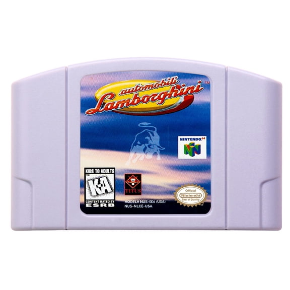 Video Games Compatible for the n64 console, replacement cartridge for Automobili Lamborghini NTSC