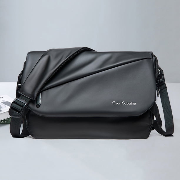 Bolsa De Hombro Bolso de almohada para hombre Bolso de hombro Oxford duradero para hombre para deporte de ciclismo (Negro B)
