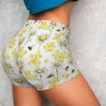 thumbnail image 4 of Lsque Sweet Honey Pattern High Waisted Biker Shorts for Women-Tummy Control Fitness Athletic Workout Running Yoga Gym Shorts,Moisture-Wicking-XX-Large, 4 of 9