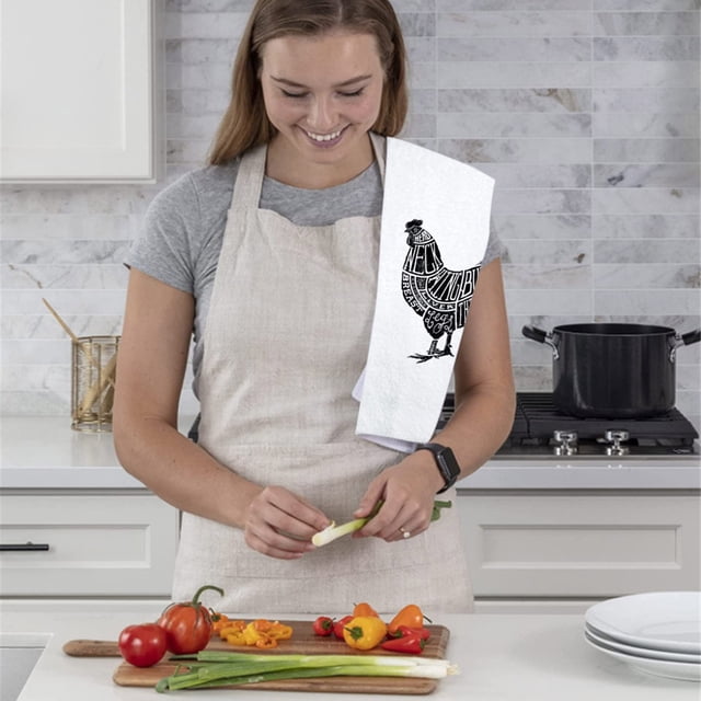 Teissuly Funny Kitchen Towels, Cute Decorative Dish Towels Sets, Absorbent Hand Towels, Housewarming Gifts For New Home, Women, Mom, Funny House Warming Presents Teissuly WER2023112006268