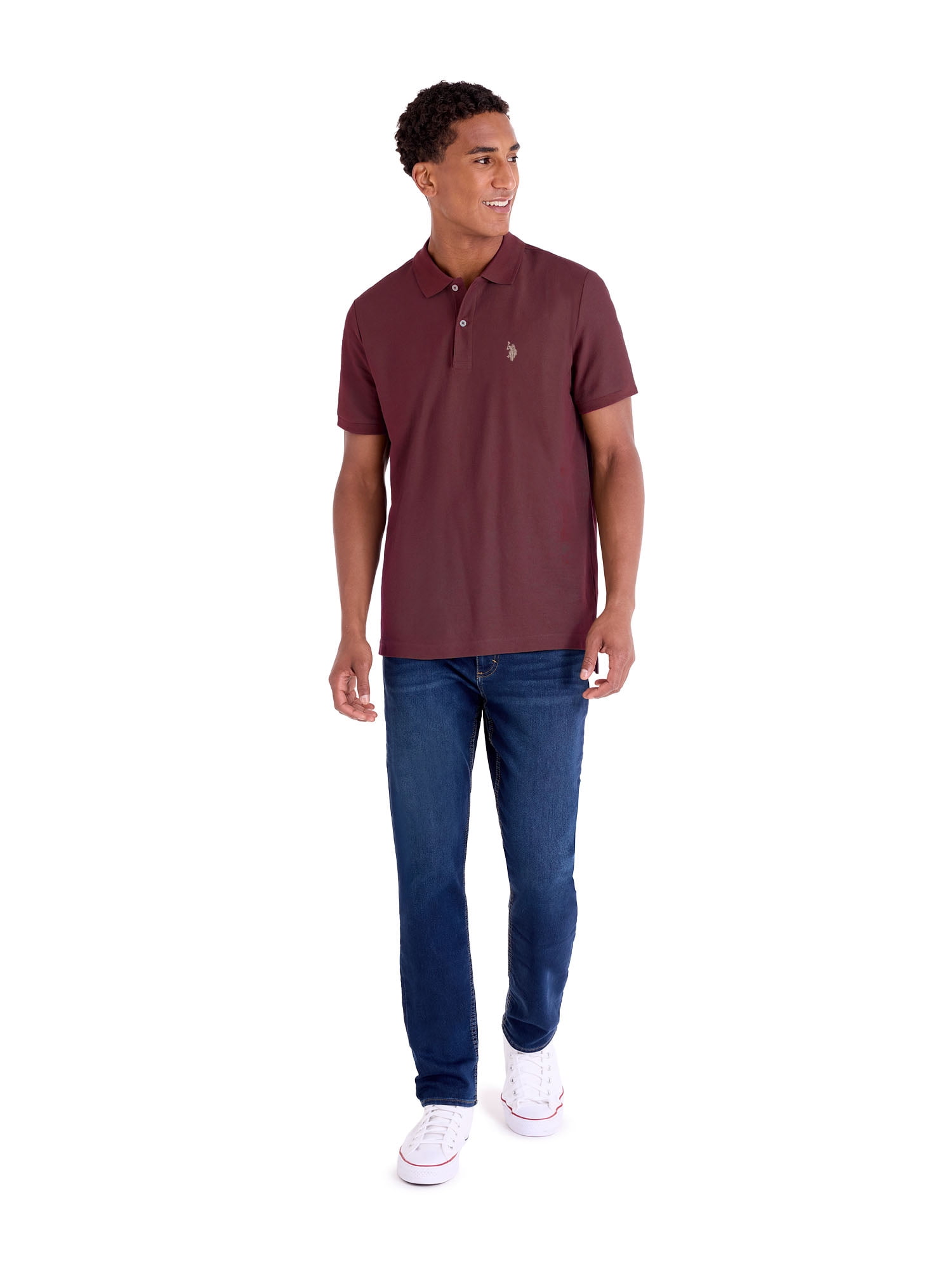 U.S. Polo Assn. Men's Performance Pique Polo Shirt