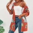 thumbnail image 4 of VEKDONE Versatile Womens Cardigan Red M, 4 of 7