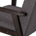 thumbnail image 3 of CorLiving Greyson Mid-Century Modern Solid Wood Frame Upholstered Cushion Indoor Armchair, 3 of 9