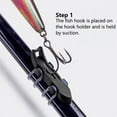 thumbnail image 6 of Fishing Gear Fishing Rod Hook Holder with Rubber Ring Sizes Quick Mount Fish Hook Holder for Easy Storage and Accessibility, 6 of 8