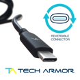 thumbnail image 3 of Tech Armor Hi-Speed USB Type-C 2.1 Male to USB Type-C 2.1 Male Charging Cable - 3FT - Sync and Charge Phone and More, 3 of 4